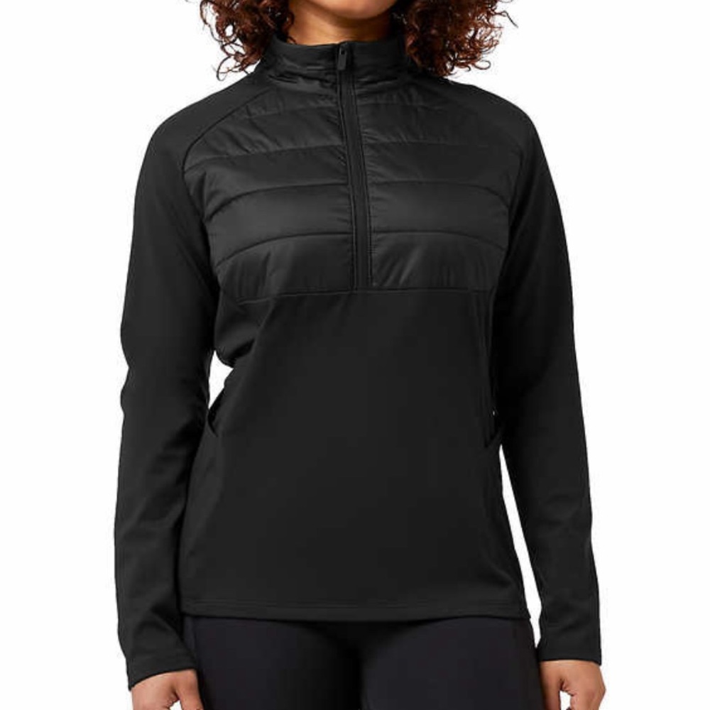 32 Degrees Women’s Half Zip Sweatshirt (Size: L)